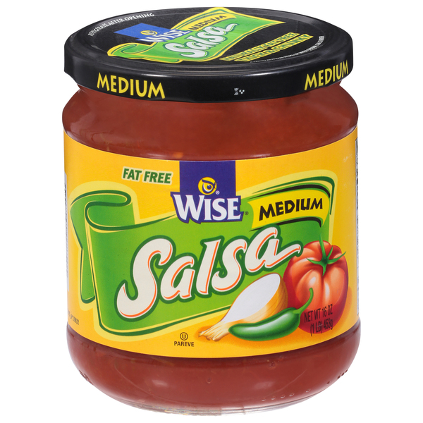 Wise Salsa, Fat Free, Medium