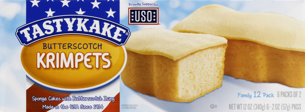 Tastykake Cakes, Butterscotch, Family 12 Pack