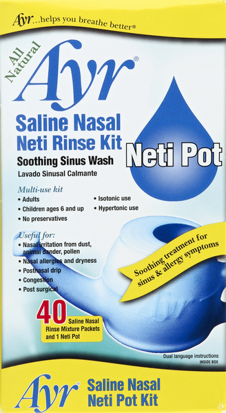 Ayr Saline Nasal Neti Pot Kit « Discount Drug Mart