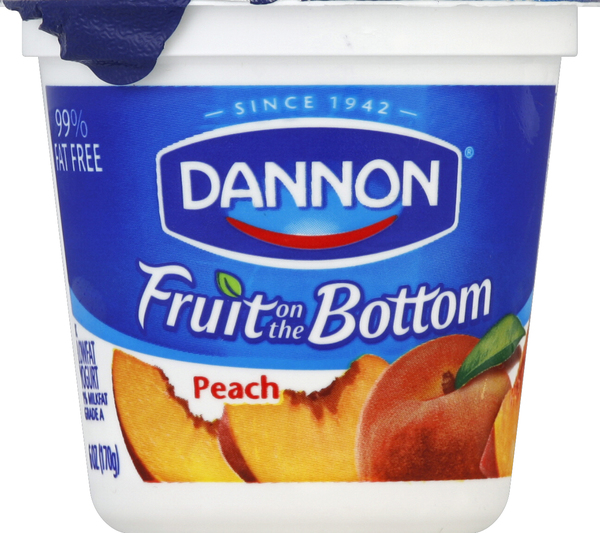 Dannon Yogurt, Lowfat, Peach