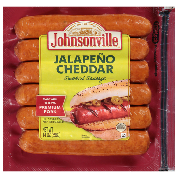 Johnsonville Sausage, Smoked, Jalapeno Cheddar
