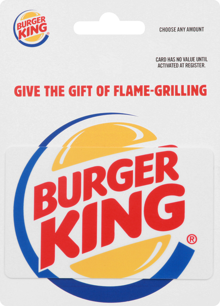 Burger King Gift Card, $15-$100