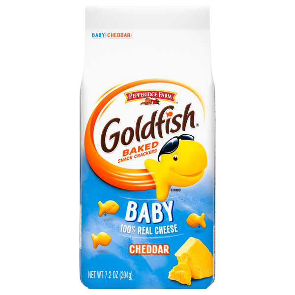 Goldfish Baked Snack Crackers, Cheddar, Baby