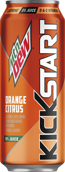 Mountain Dew Juice Drink, Orange Citrus Flavored, Energizing