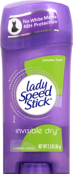 Lady Speed Stick Antiperspirant/Deodorant, Powder Fresh, Invisible Dry
