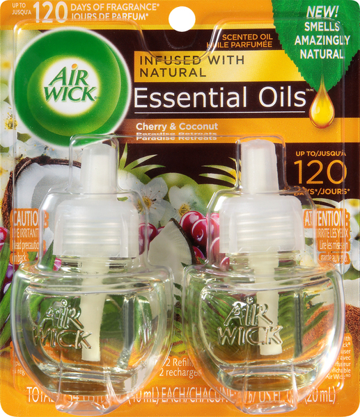 Air Wick Scented Oil Refills, Cherry & Coconut