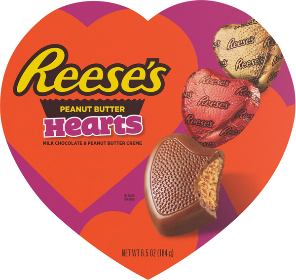 Reeses Peanut Butter Hearts, Milk Chocolate