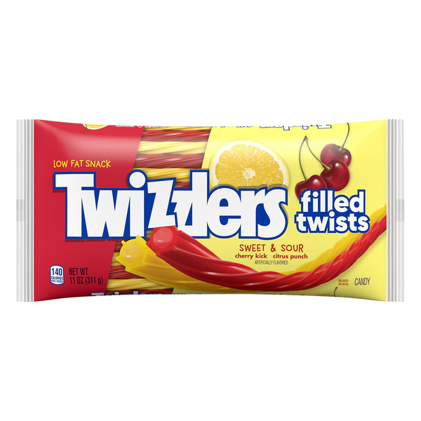 Twizzlers Filled Twists, Low Fat, Sweet Cherry Kick & Sour Citrus Punch