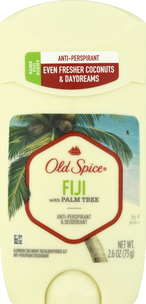 Old Spice Anti-Perspirant & Deodorant, Fiji with Palm Tree