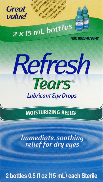 Refresh Lubricant Eye Drops, Moisturizing Relief