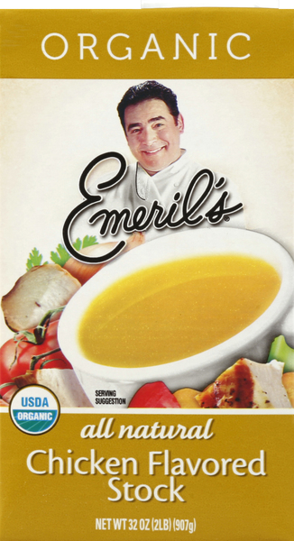 Emeril's Stock, Chicken Flavored, Organic