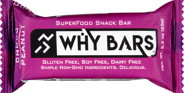 Why Bars Superfood Snack Bar, Choco Peanut