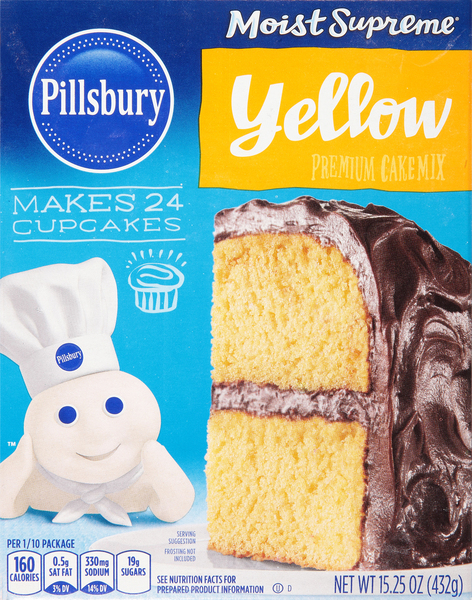 Pillsbury Cake Mix, Premium, Yellow