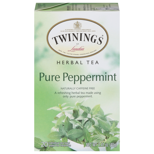 Twinings Herbal Tea, Pure Peppermint, Tea Bags