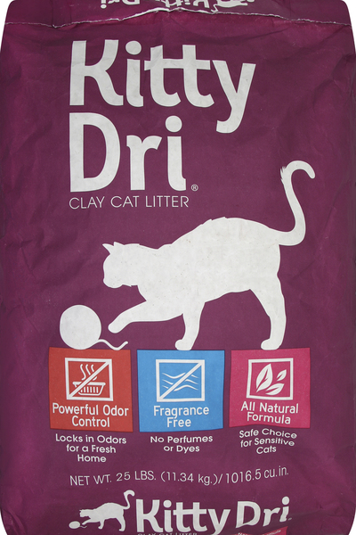 Kitty Dri Cat Litter, Clay, Fragrance Free