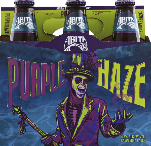 Abita Beer, Raspberry Lager, Purple Haze