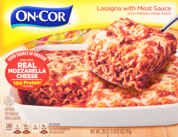 On-Cor Lasagna with Meat Sauce