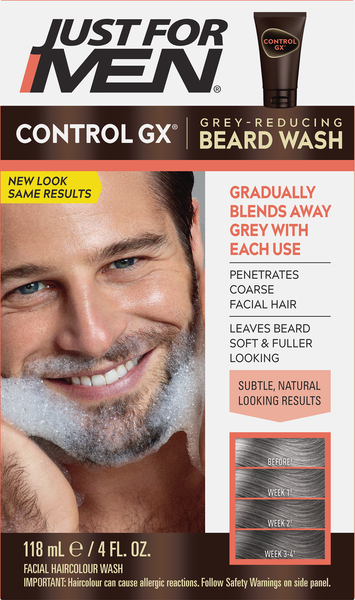Just For Men Beard Wash, Grey-Reducing