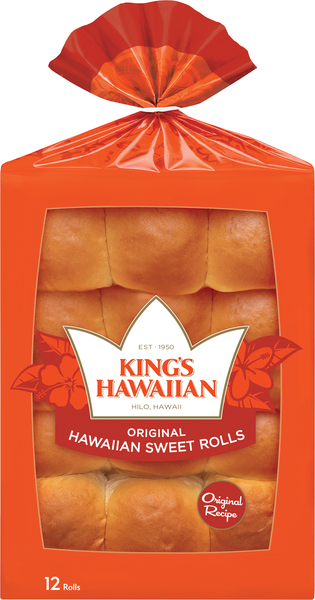 Kings Hawaiian Rolls, Hawaiian Sweet, Original