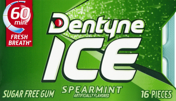 Dentyne Ice Gum, Sugar Free, Spearmint