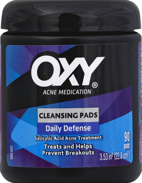 Oxy Acne Medication Daily Defense Skin Clearing Cleansing Pads - 90 CT