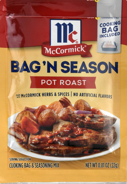 McCormick Cooking Bag & Seasoning Mix, Pot Roast