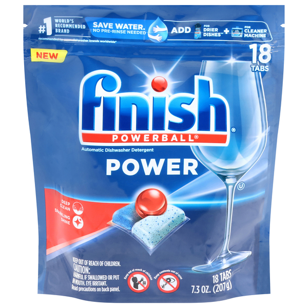 Finish Dishwasher Detergent, Automatic, Power