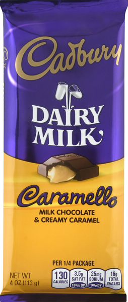 Cadbury Milk Chocolate, Caramello