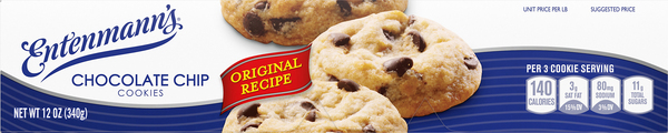 Entenmann's Cookies, Original Recipe, Chocolate Chip