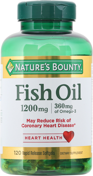 Nature's Bounty Fish Oil, 1200 mg, Softgels