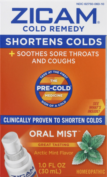 Zicam Cold Remedy, Arctic Mist Flavor, Oral Mist
