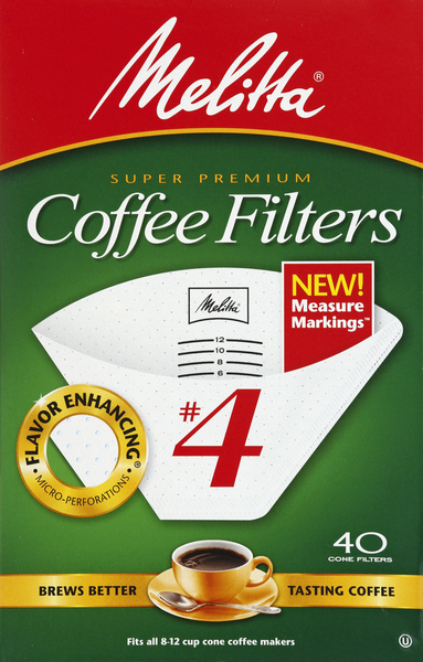 Melitta Coffee Filters, Super Premium, No. 4