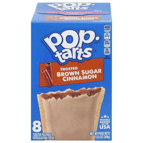 Pop-Tarts Toaster Pastries, Brown Sugar Cinnamon, Frosted