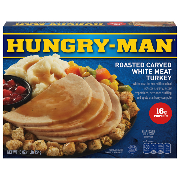 Hungry-Man Roasted Turkey Breast Frozen Dinner