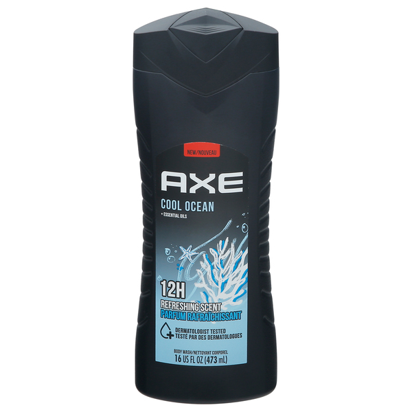 Axe Body Wash, 12H, Cool Ocean