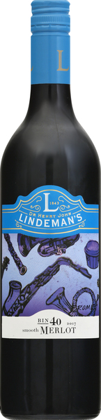 Lindemans Merlot, Smooth, Bin 40, Bromley, 2017