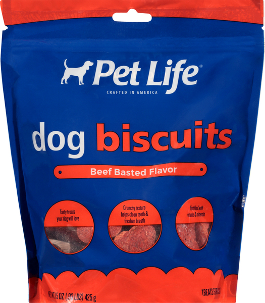 Pet Life Dog Biscuits Beef Basted