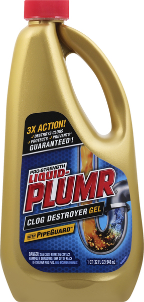 Liquid Plumr Clog Destroyer, Pro-Strength, Gel