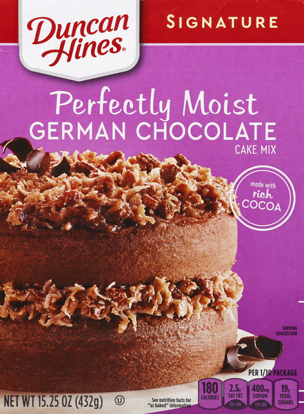 Duncan Hines Cake Mix, German Chocolate, Perfectly Moist