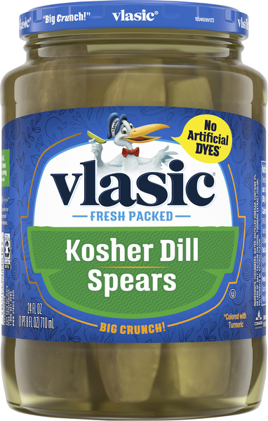 Vlasic Kosher Keto Friendly Dill Pickle Spears