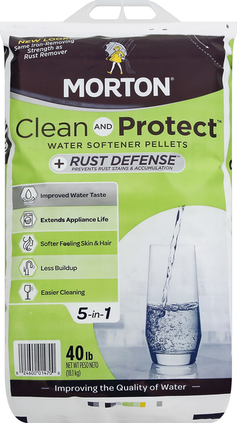 Morton Water Softening Pellets, +Rust Defense