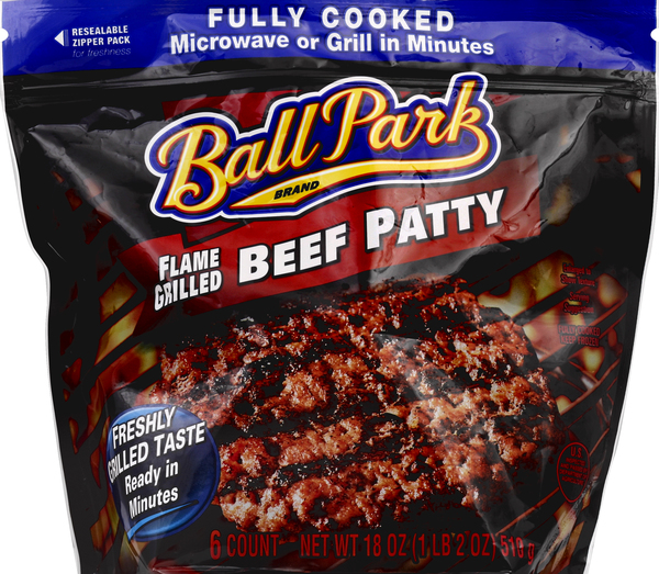 Ball Park Beef Patty, Flame Grilled