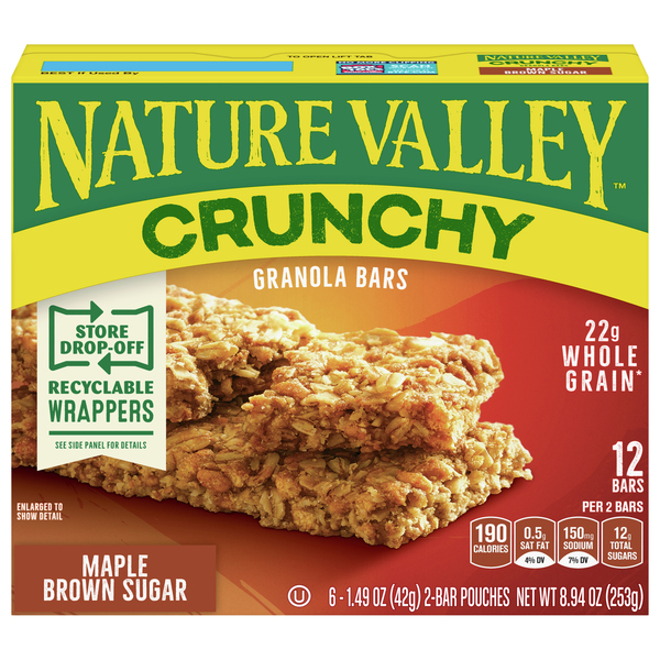 Nature Valley Granola Bars, Maple Brown Sugar, Crunchy