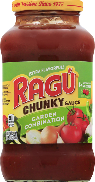 Ragu Sauce, Chunky, Garden Combination