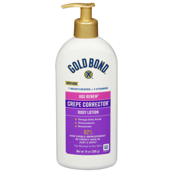 Gold Bond Body Lotion, Crepe Corrector