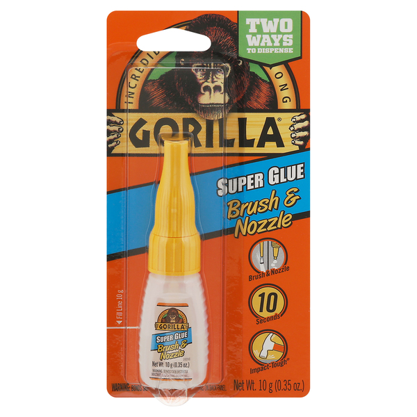 Gorilla Super Glue, Brush & Nozzle