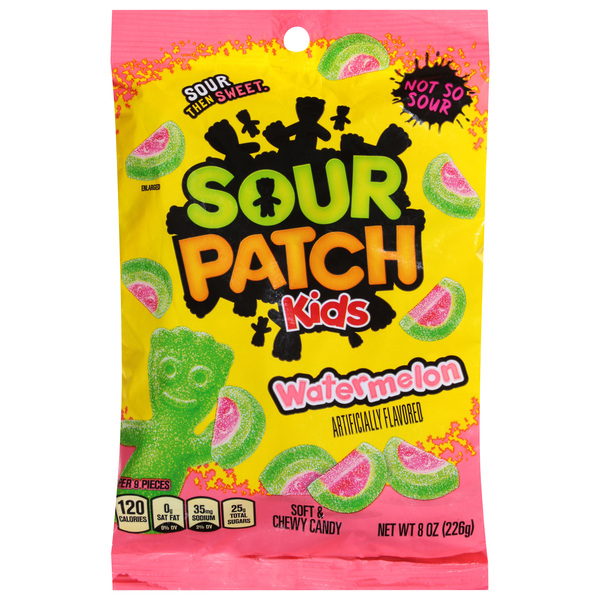 Sour Patch Kids Candy, Watermelon, Soft & Chewy