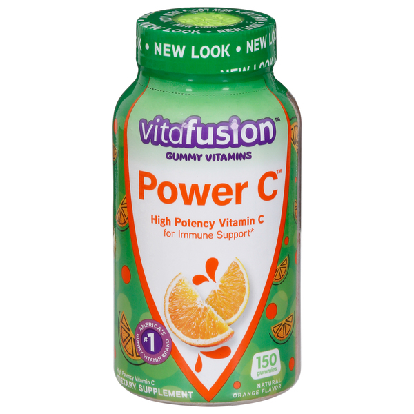 Vitafusion Power C, Gummies, Natural Orange Flavor