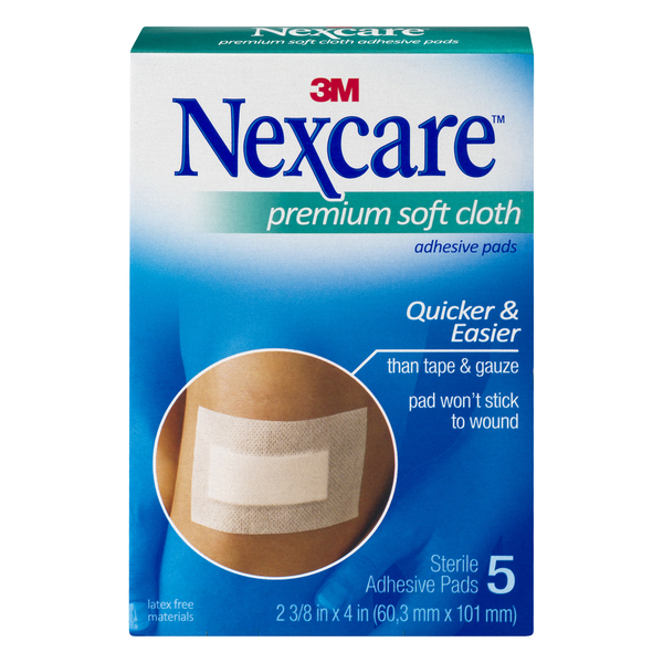 Nexcare Adhesive Pads, Premium Soft Cloth