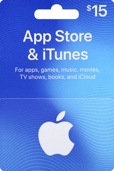 iTunes Gift Card, $15